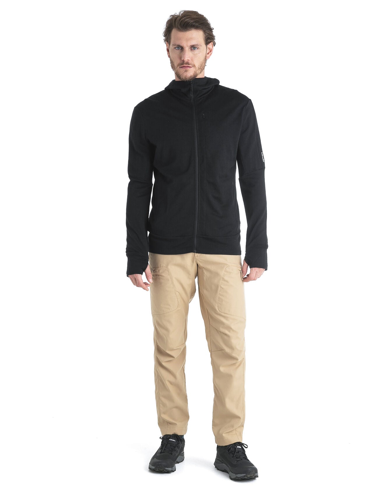 IB MENS MERINO 260 QUANTUM IV LS ZIP HOODIE