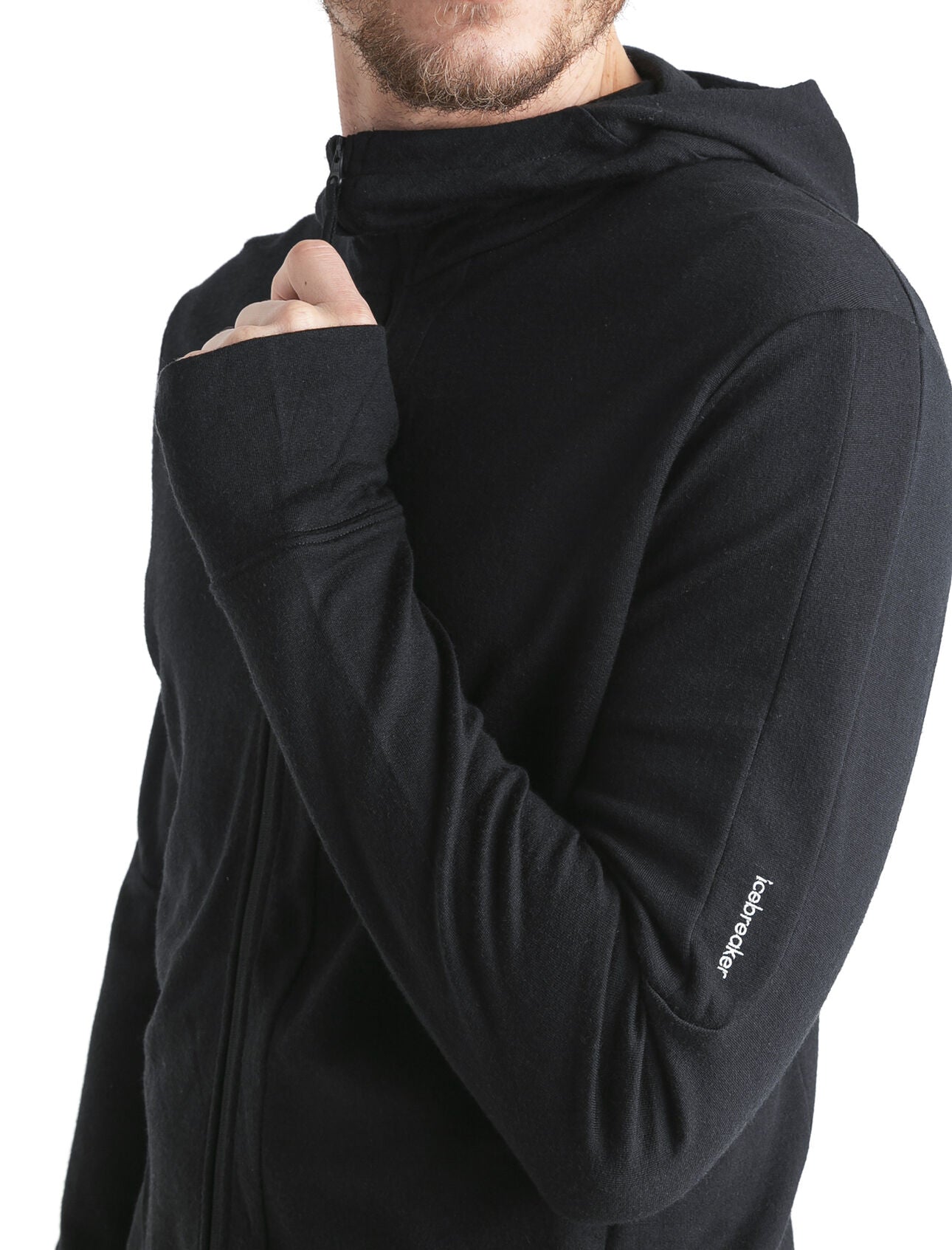 IB MENS MERINO 260 QUANTUM IV LS ZIP HOODIE